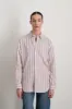 Nolan Shirt Pink Yarn Dye Stripe sold by B Sides Jeans