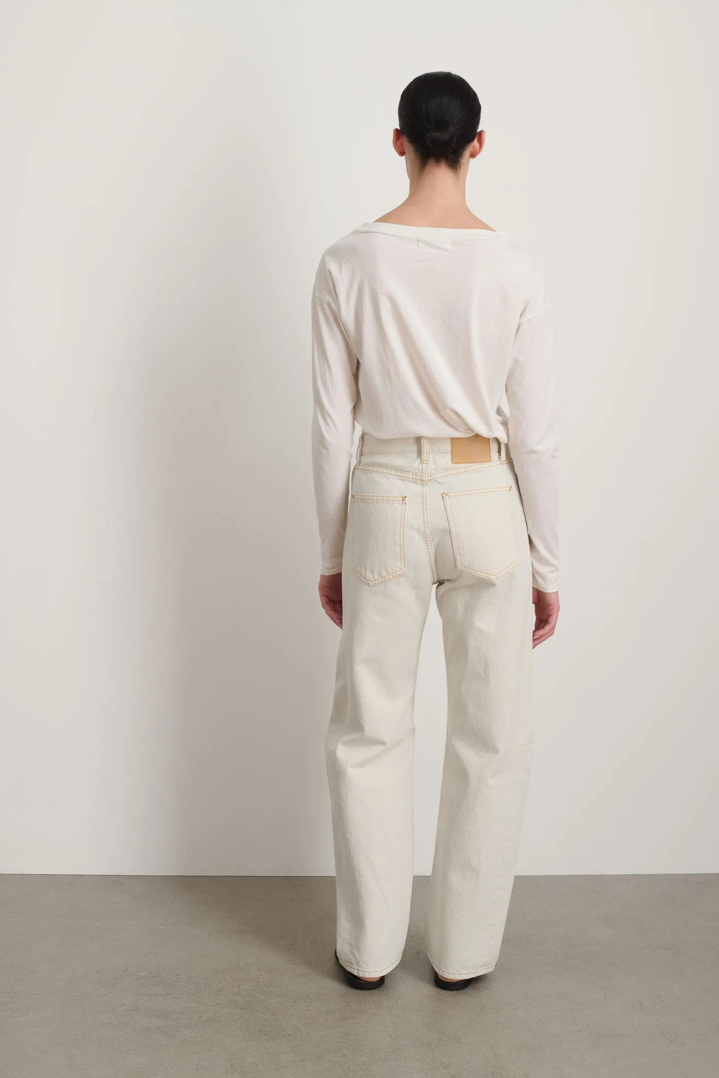 Slim Long Lasso Jean Tile White sold by B Sides Jeans product image thumbnail 3