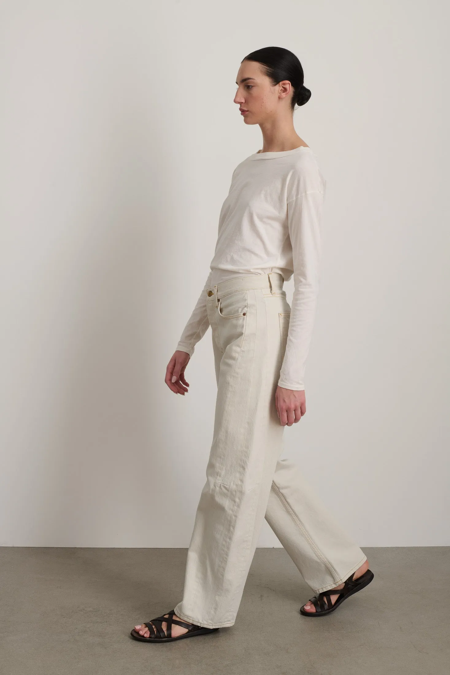 Slim Long Lasso Jean Tile White sold by B Sides Jeans product image thumbnail 4