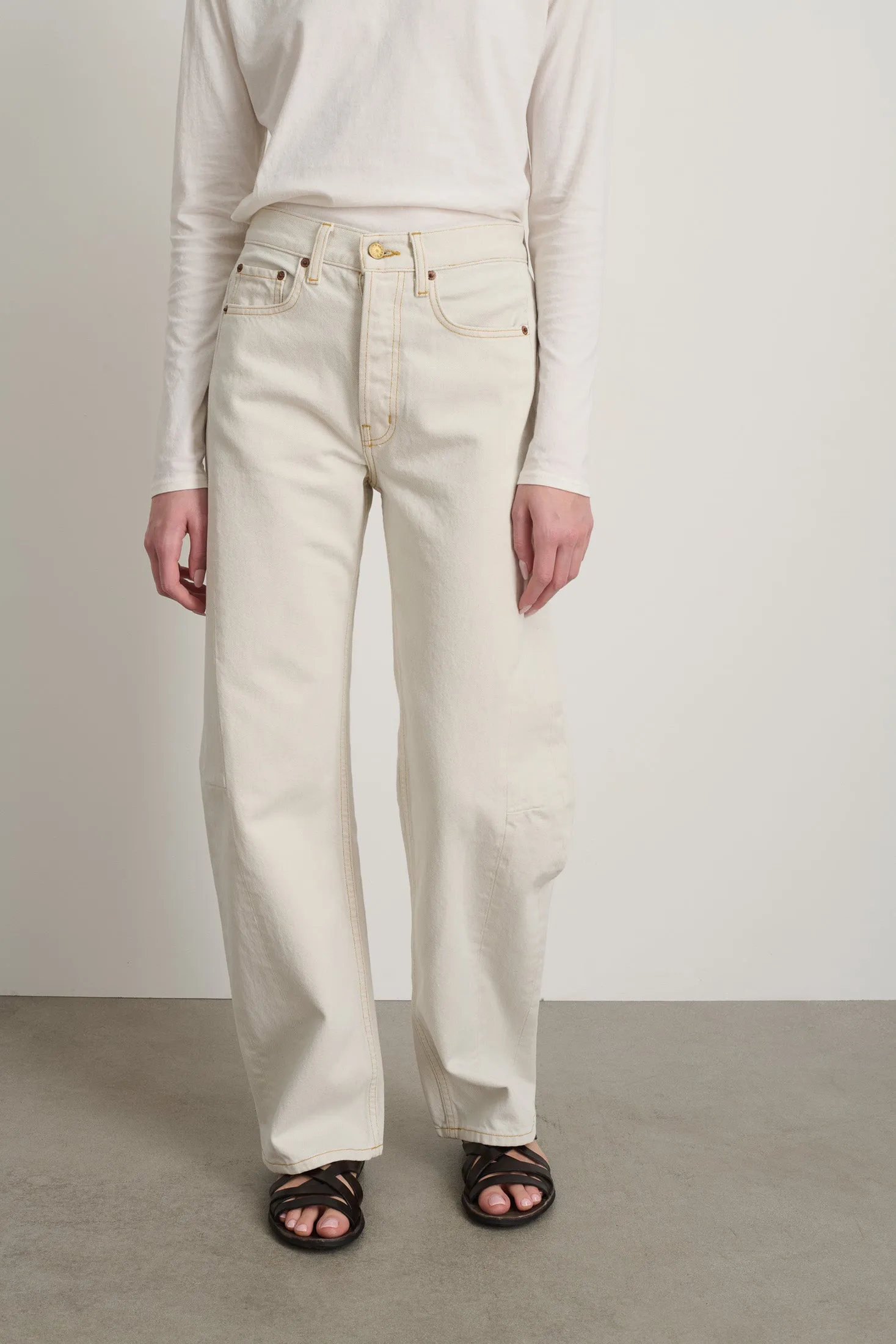 Slim Long Lasso Jean Tile White sold by B Sides Jeans product image thumbnail 5