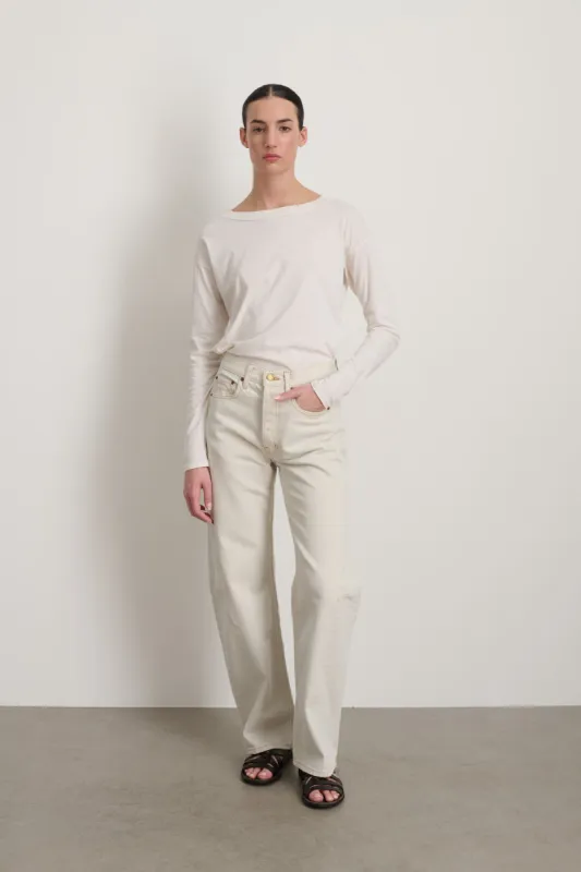 Slim Long Lasso Jean Tile White sold by B Sides Jeans