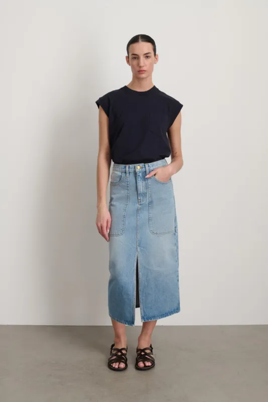 Hill Jean Skirt Super Lt. Vintage sold by B Sides Jeans