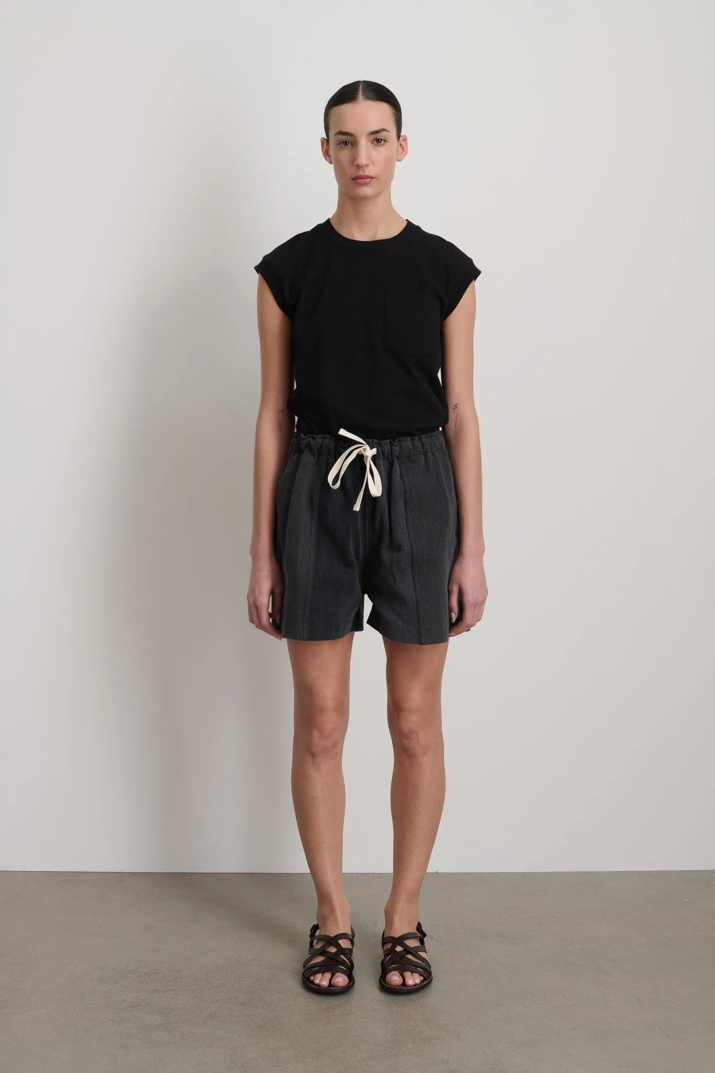Vintage Reworked Meyer Cinch Short Vintage Black sold by B Sides Jeans