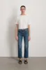 Rae Mid Rise Slim Stretch Crop Vista Blue sold by B Sides Jeans