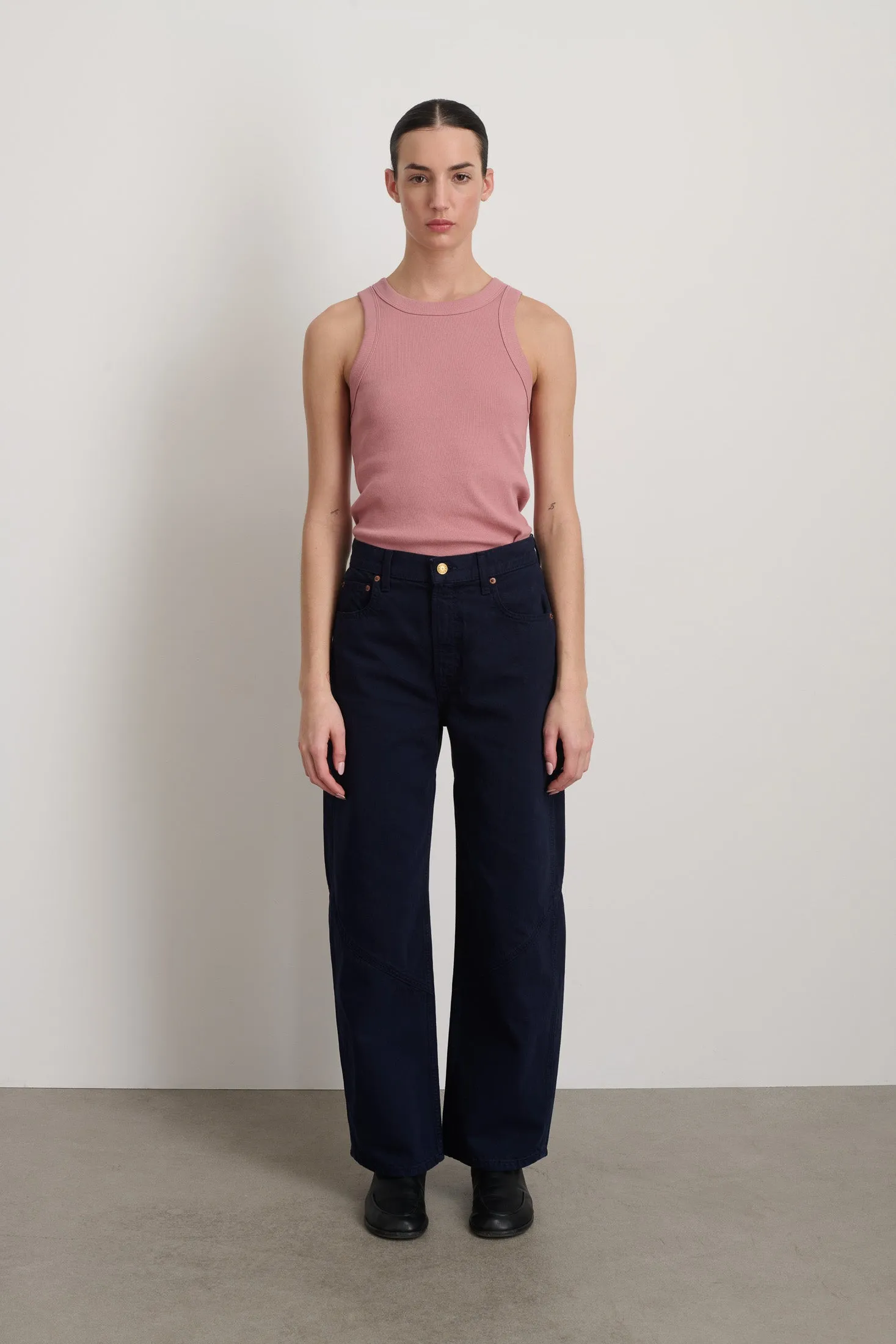 Seamed Leroy Marine Overdye sold by B Sides Jeans