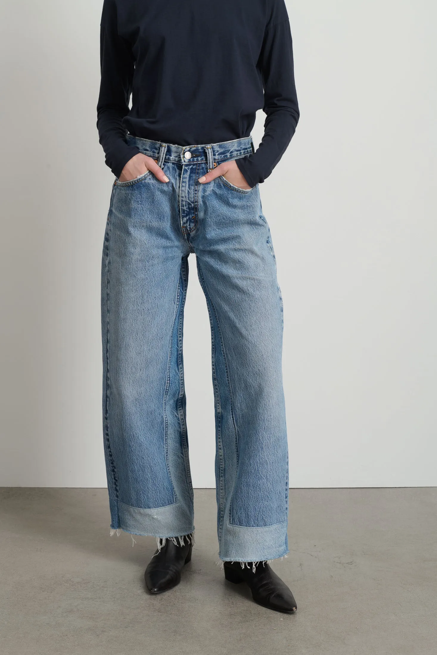 Reworked Vintage Culotte Vintage Indigo sold by B Sides Jeans product image thumbnail 5