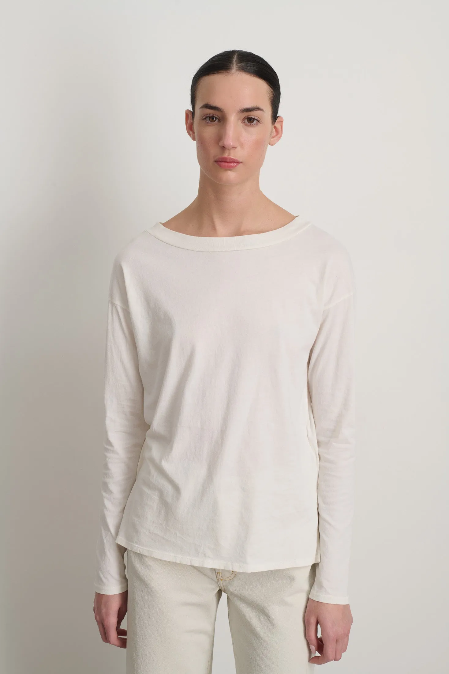 B Sides Long Sleeve Crew Snow White sold by B Sides Jeans product image thumbnail 4