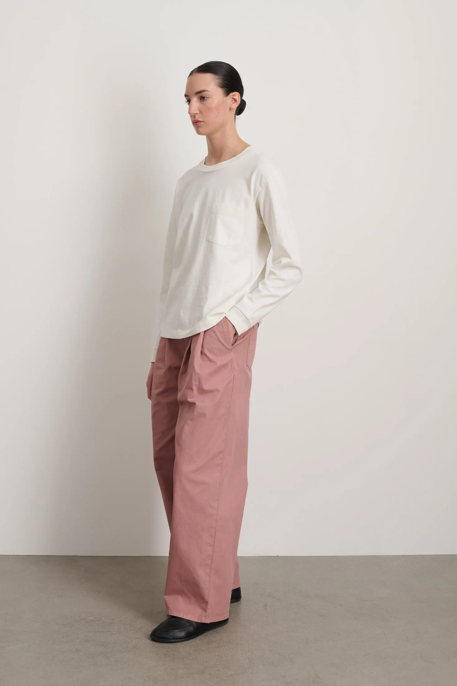 B Sides Long Sleeve Pocket T-Shirt Snow White sold by B Sides Jeans product image thumbnail 2