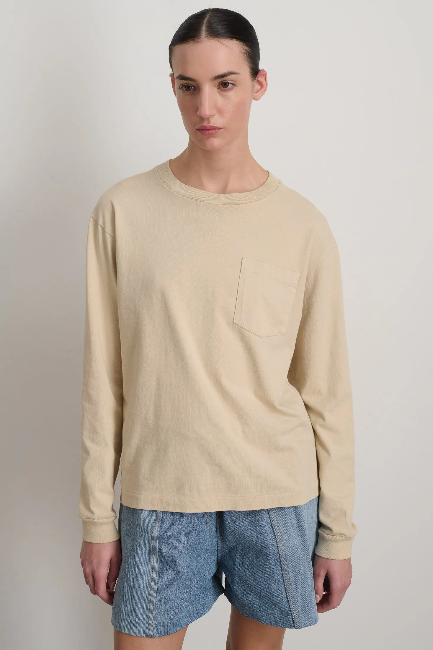 B Sides Long Sleeve Pocket T-Shirt Tan sold by B Sides Jeans product image thumbnail 4
