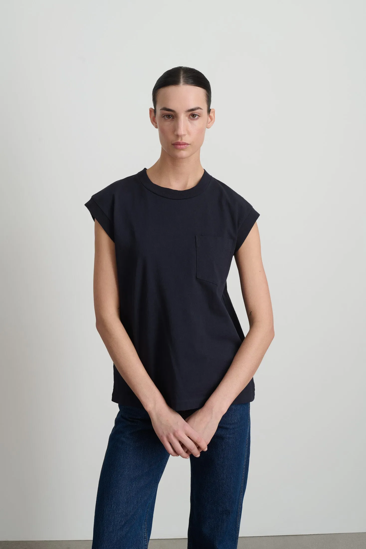 B Sides Pocket Tank Marine sold by B Sides Jeans product image thumbnail 4