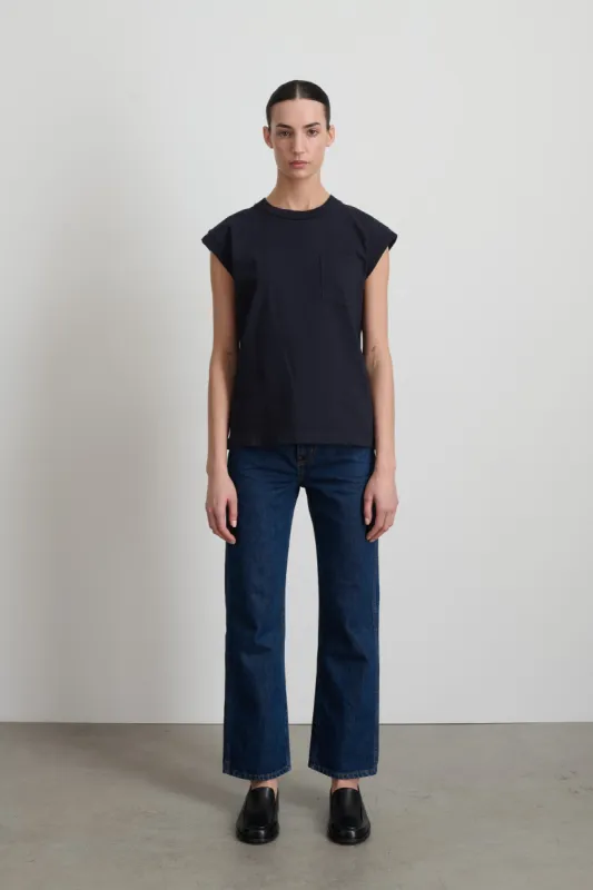 B Sides Pocket Tank Marine sold by B Sides Jeans