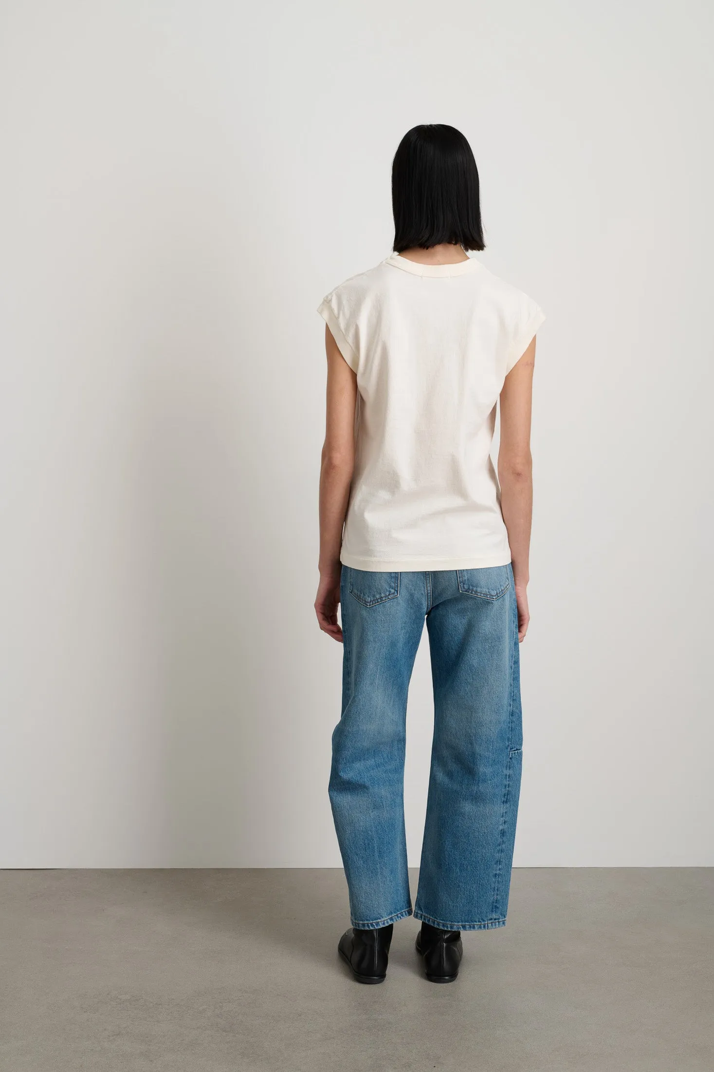 B Sides Pocket Tank Tile White sold by B Sides Jeans product image thumbnail 3