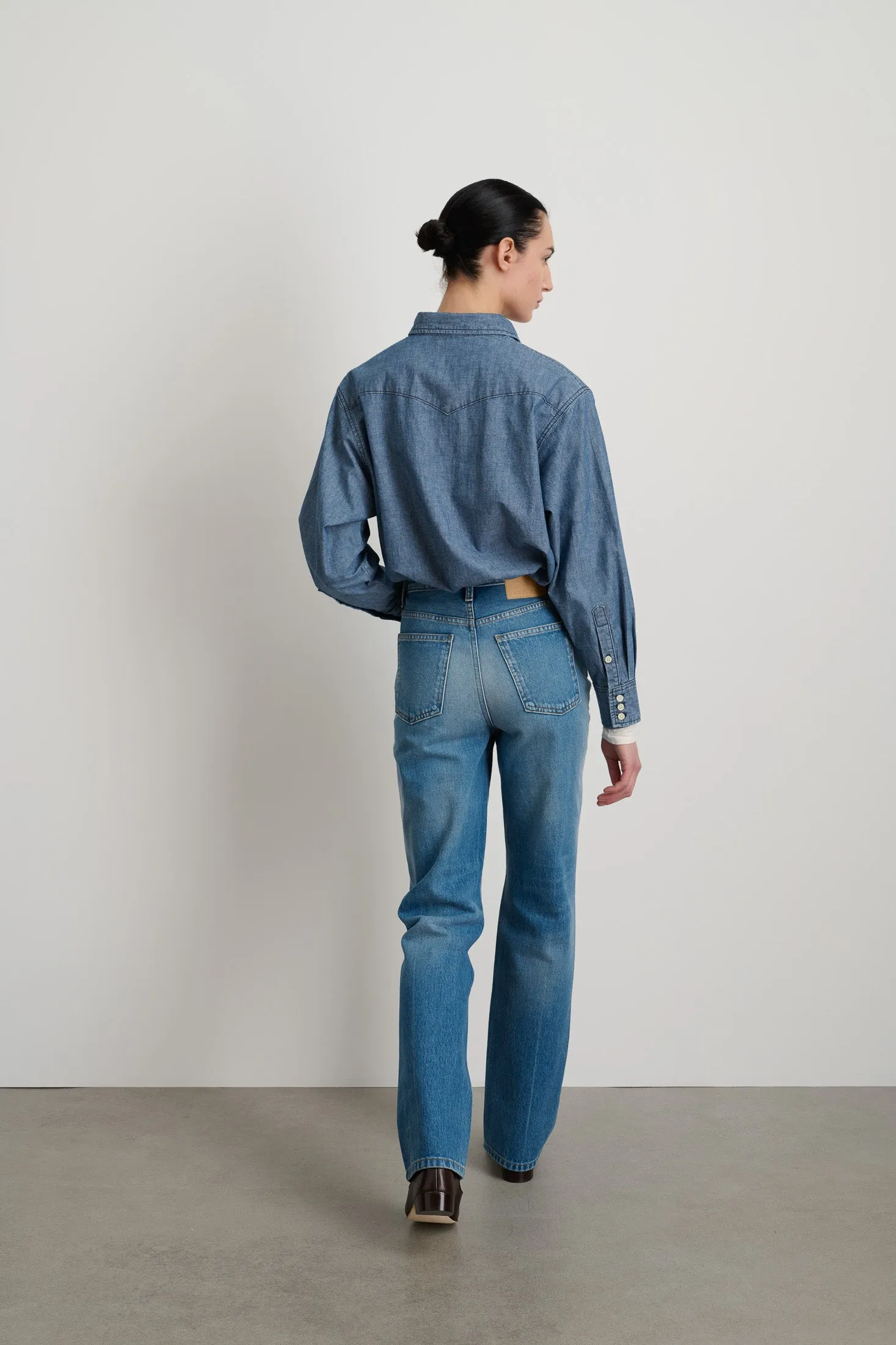 Louis Long High Straight Hyde Wash sold by B Sides Jeans product image thumbnail 3