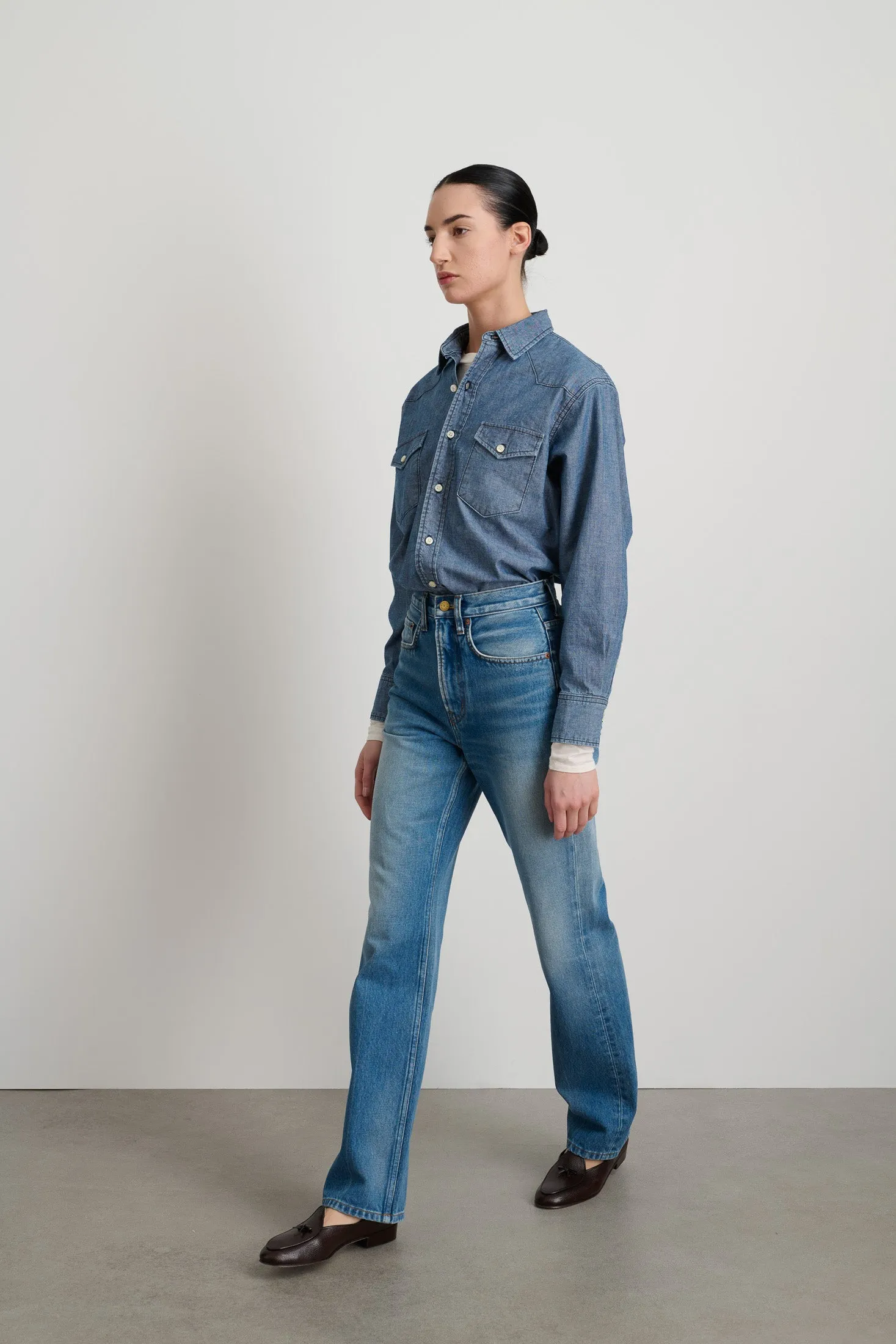 Louis Long High Straight Hyde Wash sold by B Sides Jeans product image thumbnail 2