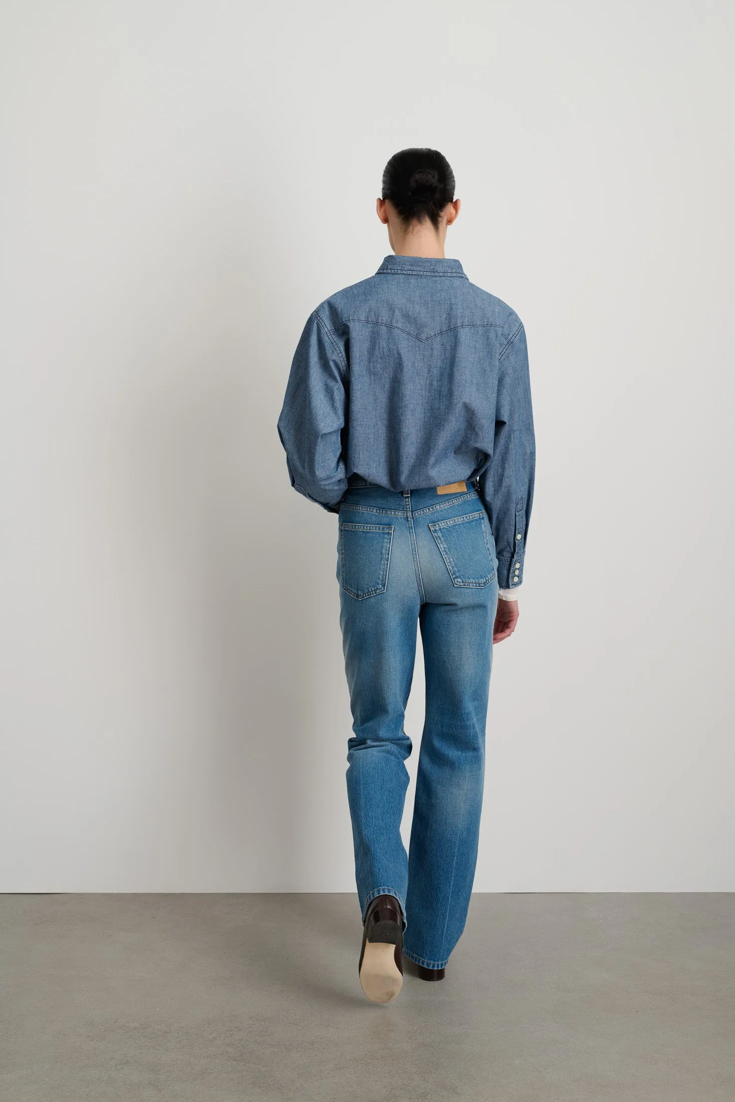 Louis Long High Straight Hyde Wash sold by B Sides Jeans product image thumbnail 5