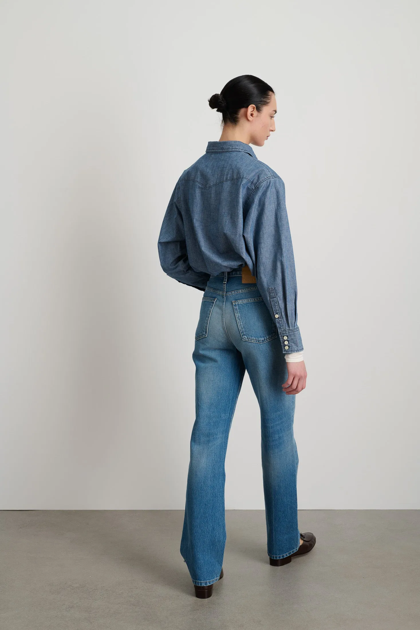 Louis Long High Straight Hyde Wash sold by B Sides Jeans product image thumbnail 4