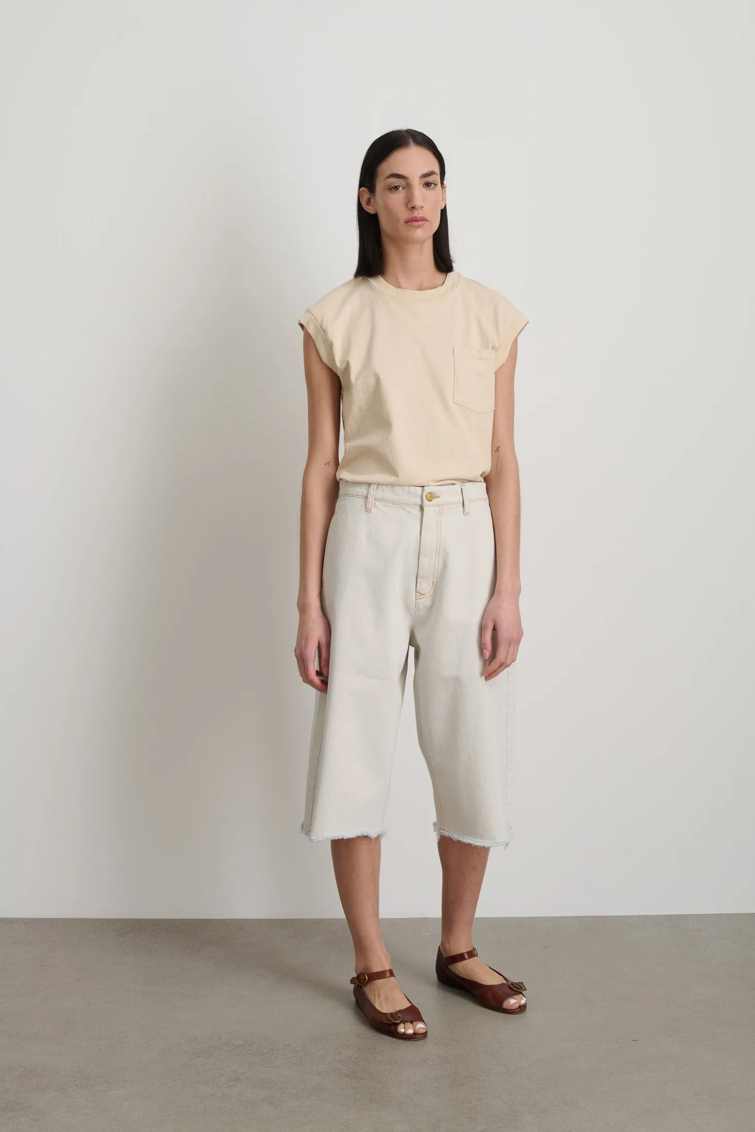 B Sides Pocket Tank Overdye Ecrú sold by B Sides Jeans product image thumbnail 5