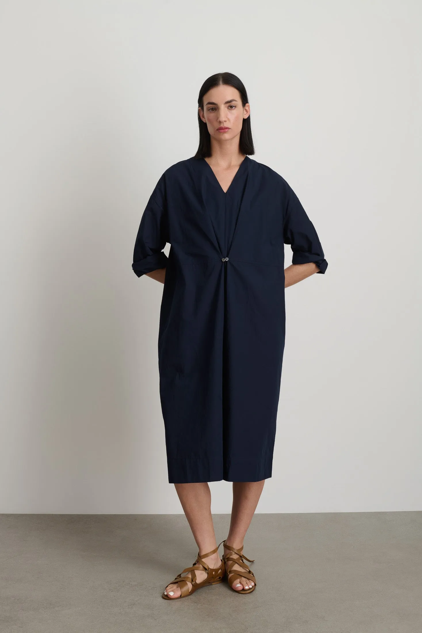 Elda Dress Marine Poplin sold by B Sides Jeans product image thumbnail 4