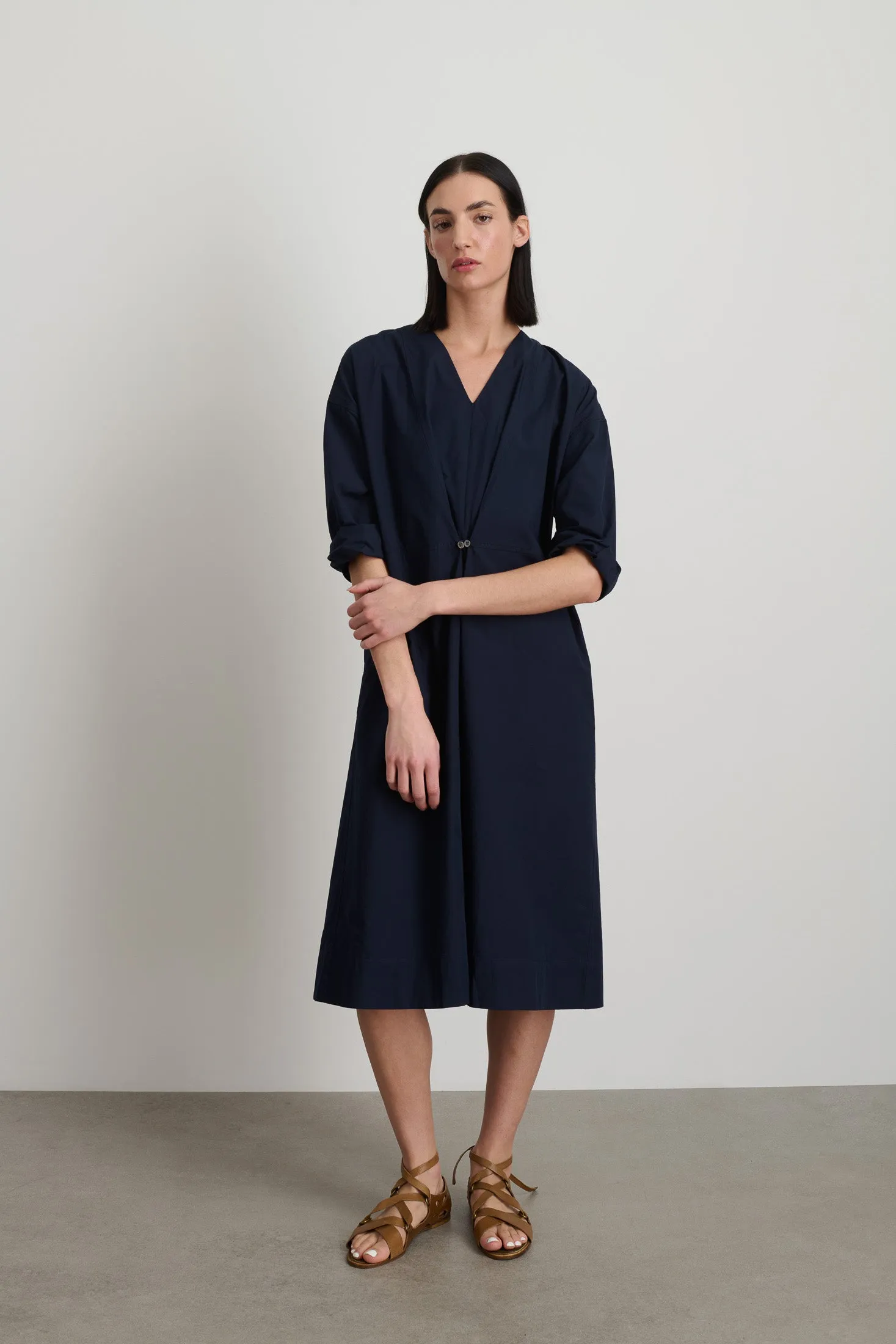 Elda Dress Marine Poplin sold by B Sides Jeans product image thumbnail 5