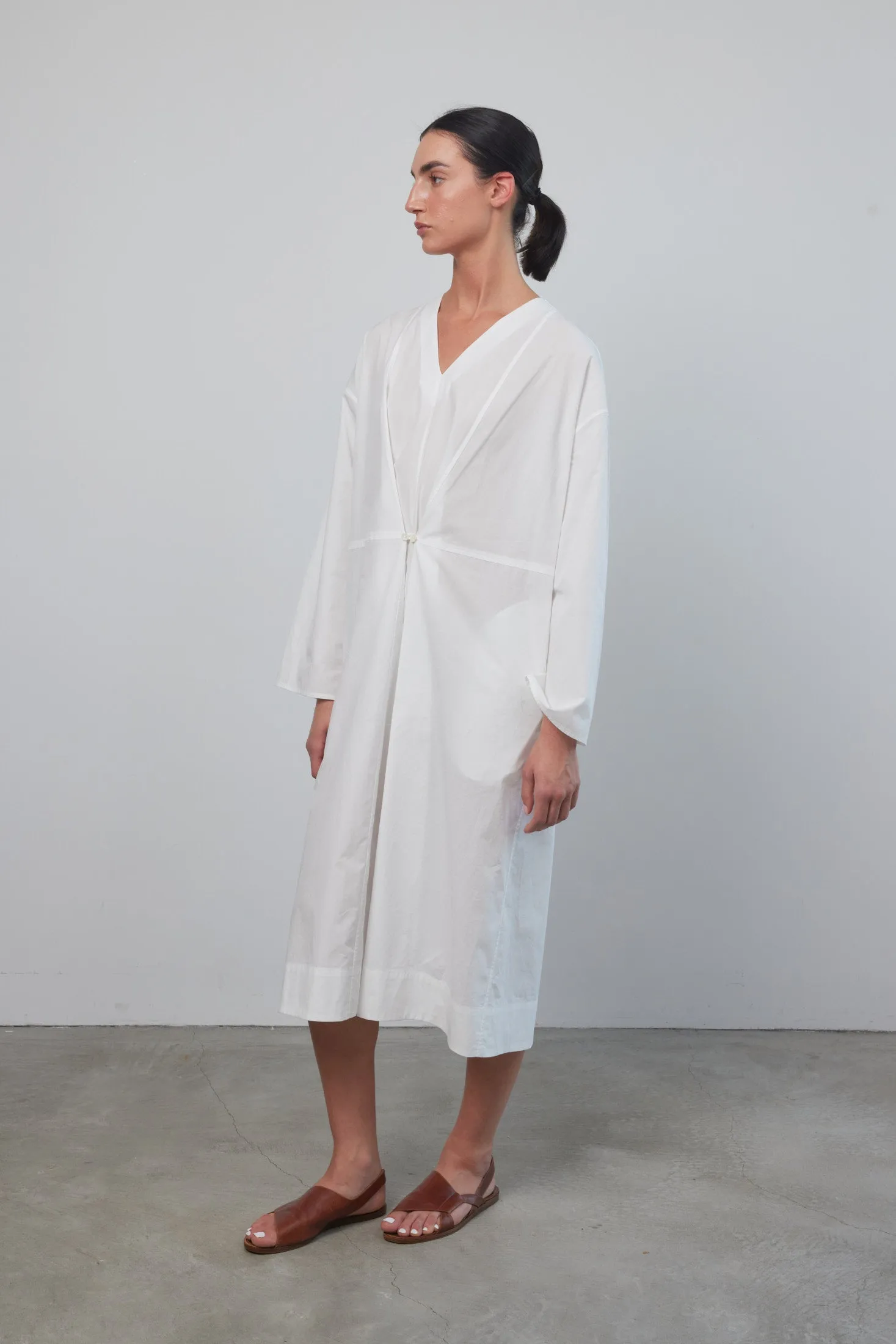 Elda Dress White Poplin sold by B Sides Jeans product image thumbnail 3