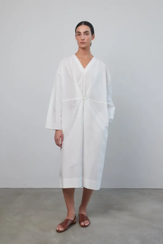 Elda Dress White Poplin sold by B Sides Jeans
