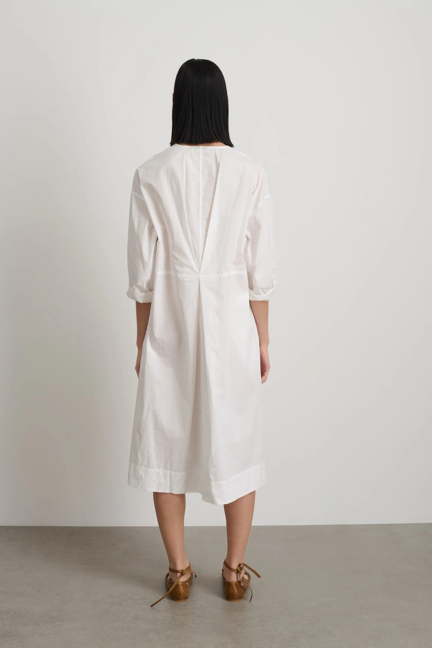 Elda Dress White Poplin Found Floral Patchwork sold by B Sides Jeans product image thumbnail 3