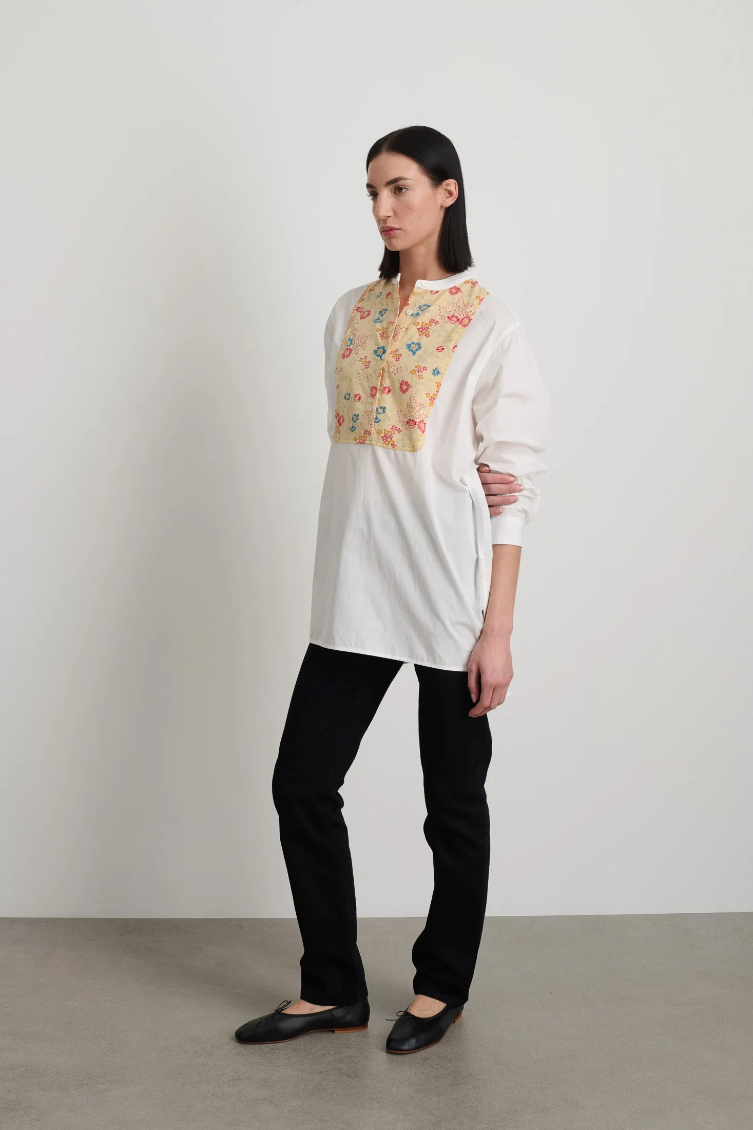 Artist Henley Tile White Found Antique Florals sold by B Sides Jeans product image thumbnail 4