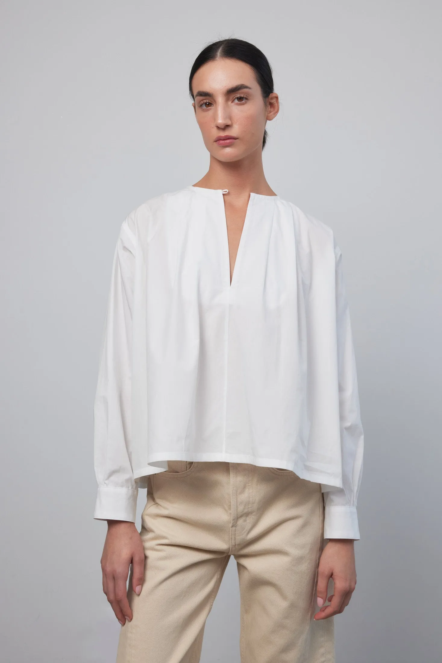 Fira Top White Poplin sold by B Sides Jeans product image thumbnail 5
