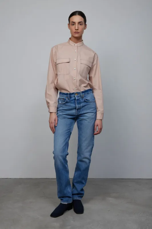Marcel Relaxed Straight Jean Zealand Wash Reverse Patchwork made by B Sides Jeans