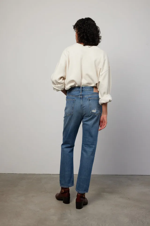 Marcel Relaxed Straight Jean Brit Vintage Wash Destroy sold by B Sides Jeans product image thumbnail 4