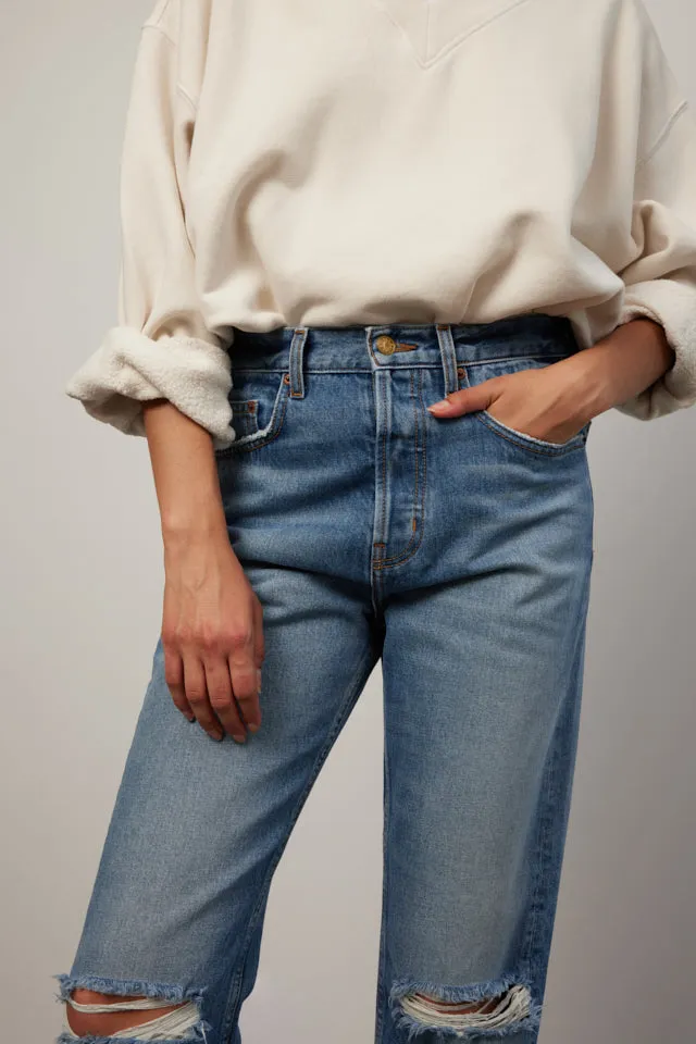 Marcel Relaxed Straight Jean Brit Vintage Wash Destroy sold by B Sides Jeans product image thumbnail 5