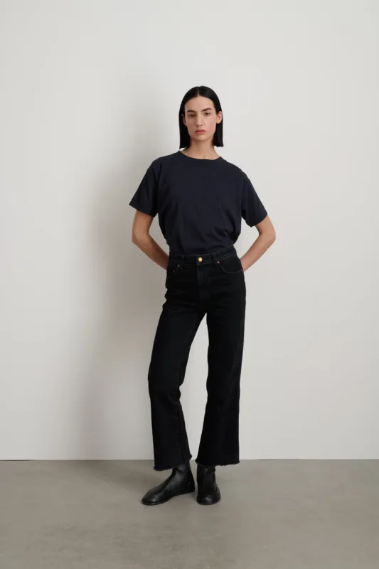 Eshel High Boot Black Stone Wash made by B Sides Jeans