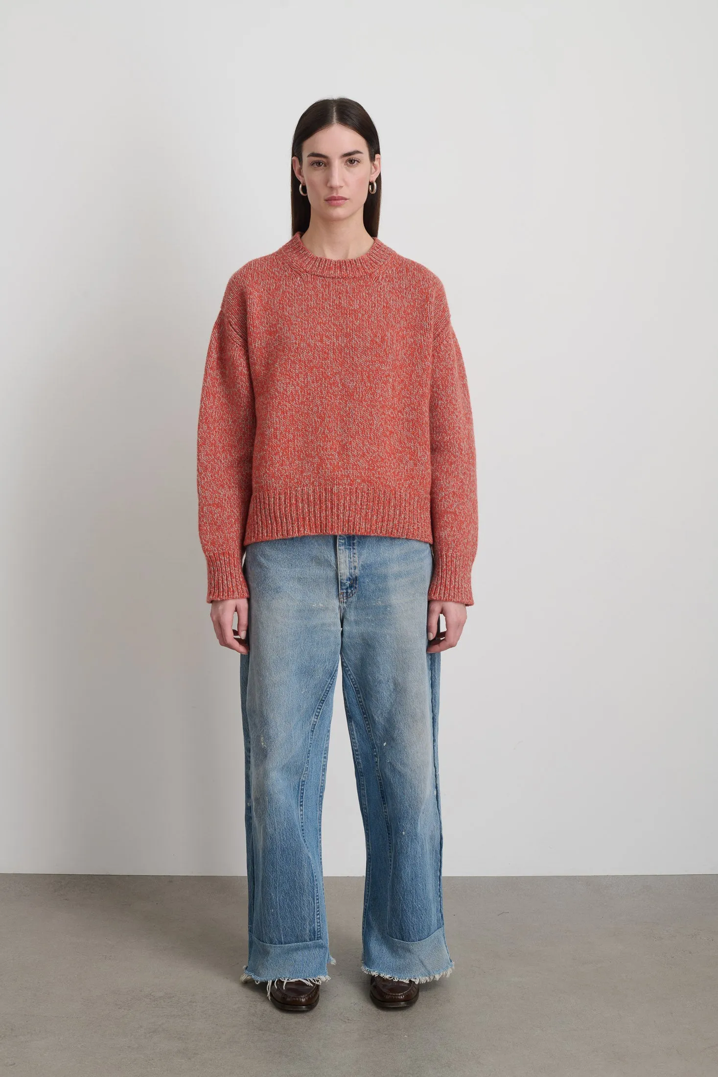 Lambswool Crew Poppy Twist sold by B Sides Jeans