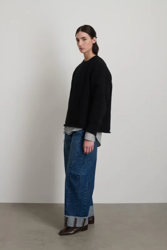 Braided Crew Black Cashmere sold by B Sides Jeans