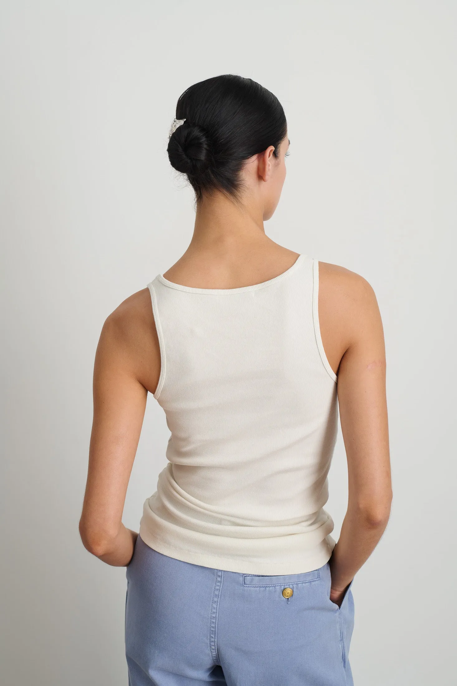 Kelley Tank Snow White sold by B Sides Jeans product image thumbnail 5