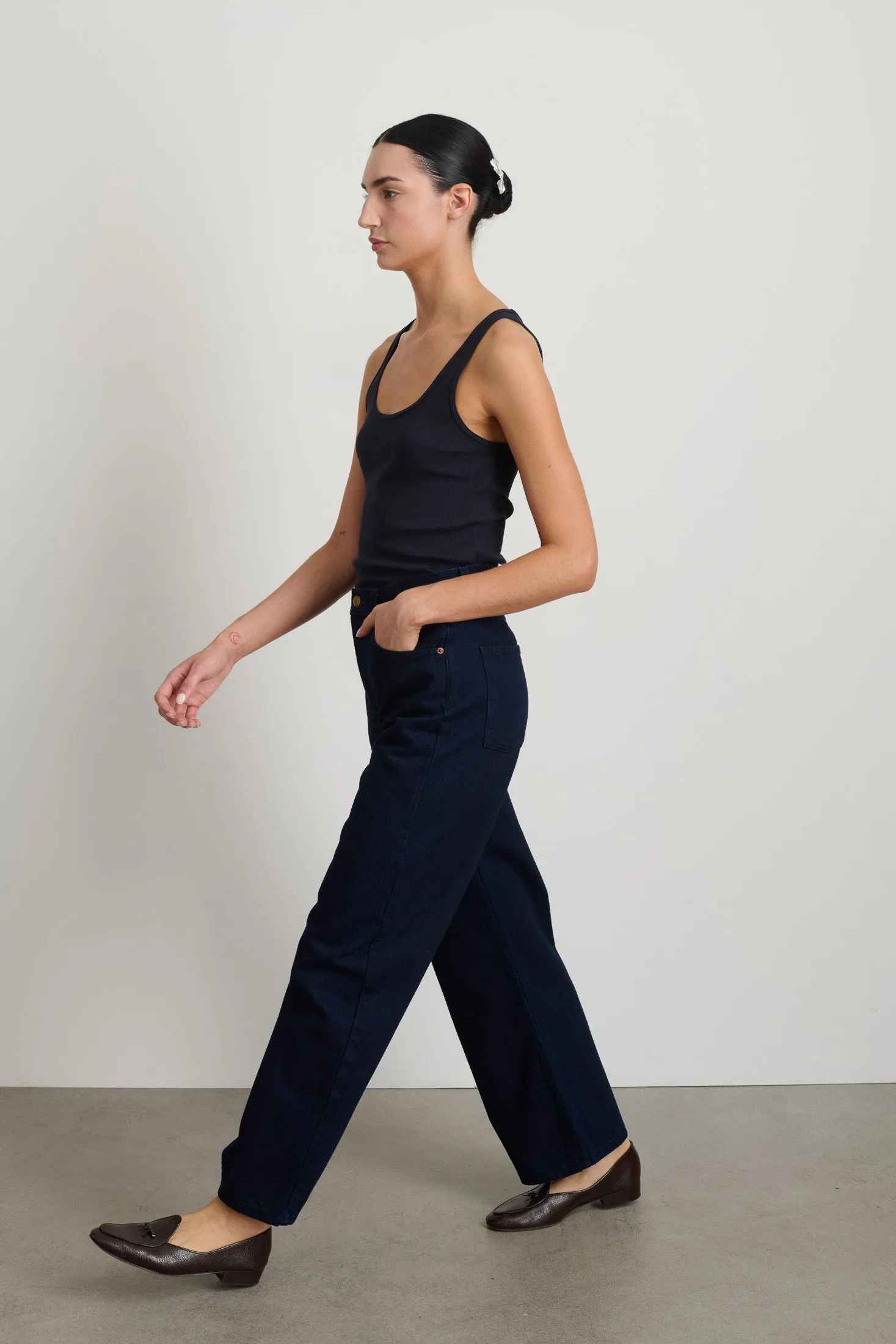 Leroy Mid Relaxed Bow Indigo Rinse sold by B Sides Jeans product image thumbnail 2