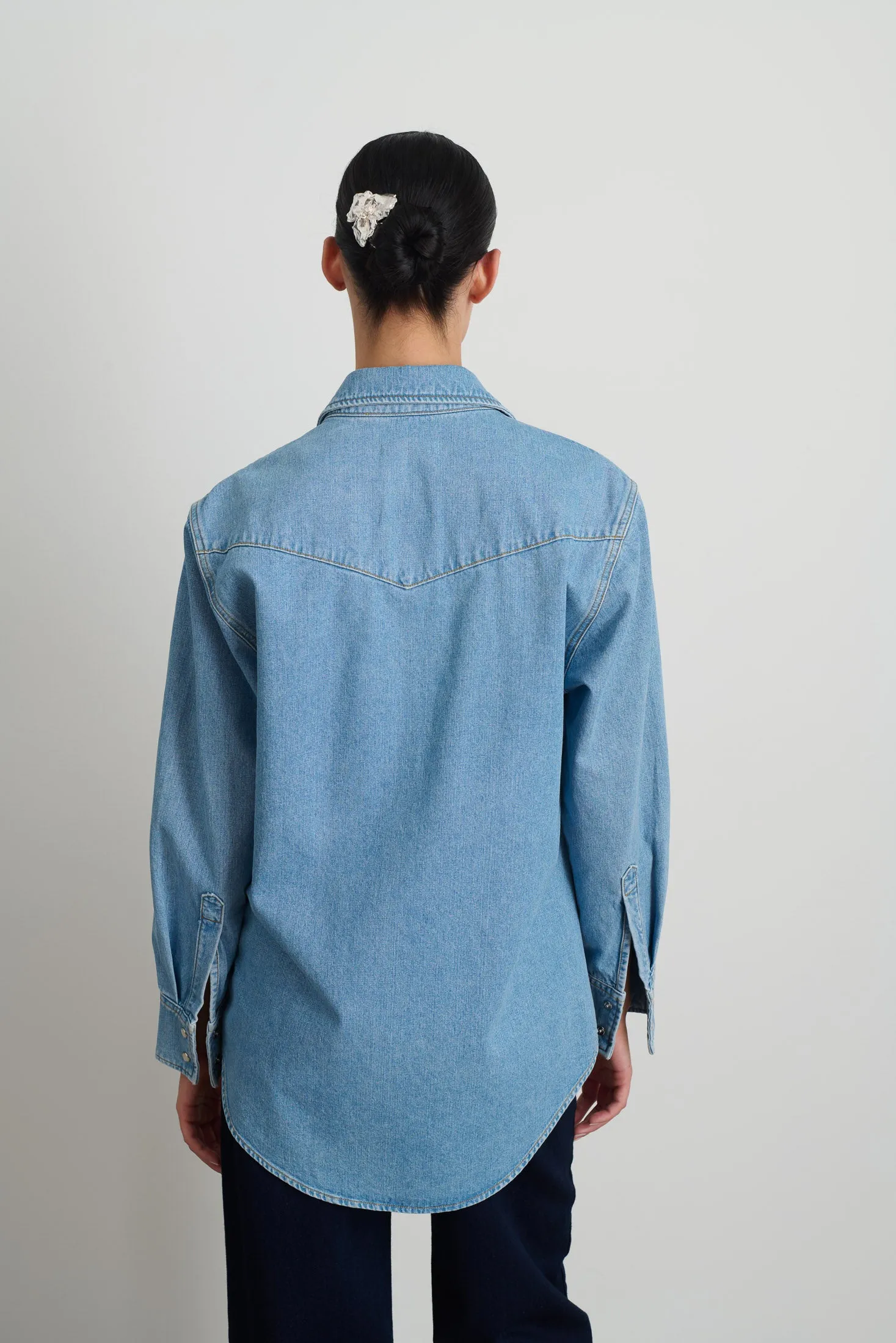 Liv Western Shirt Park Wash sold by B Sides Jeans product image thumbnail 5