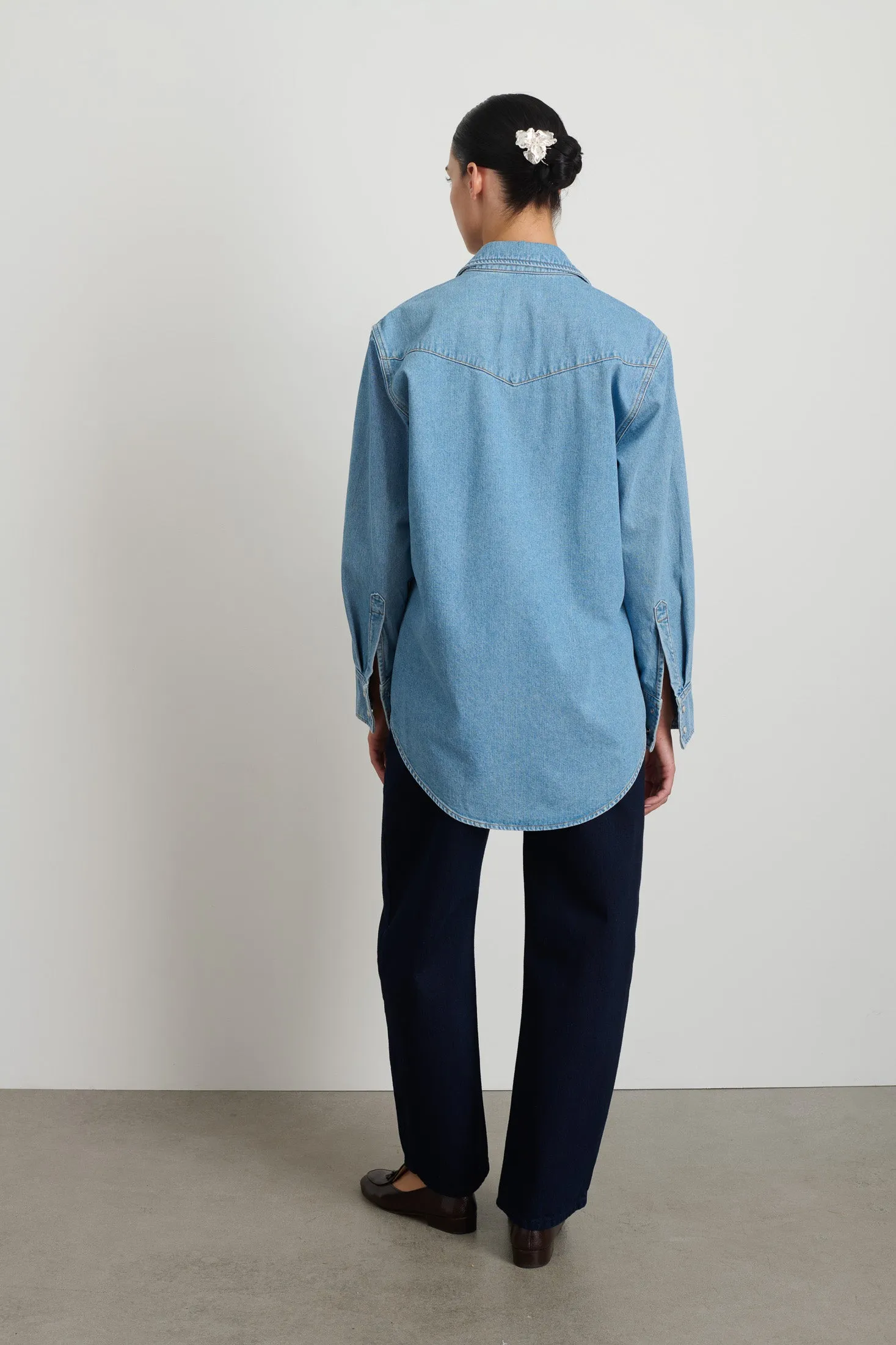 Liv Western Shirt Park Wash sold by B Sides Jeans product image thumbnail 3