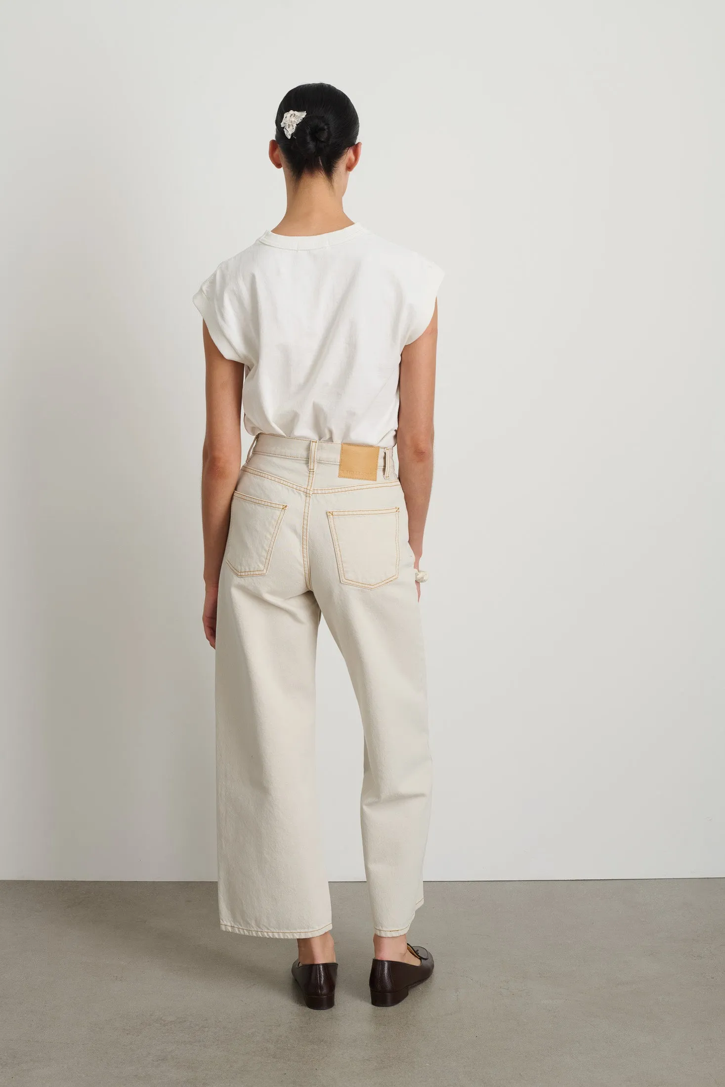 Elissa Jean Tile White sold by B Sides Jeans product image thumbnail 3