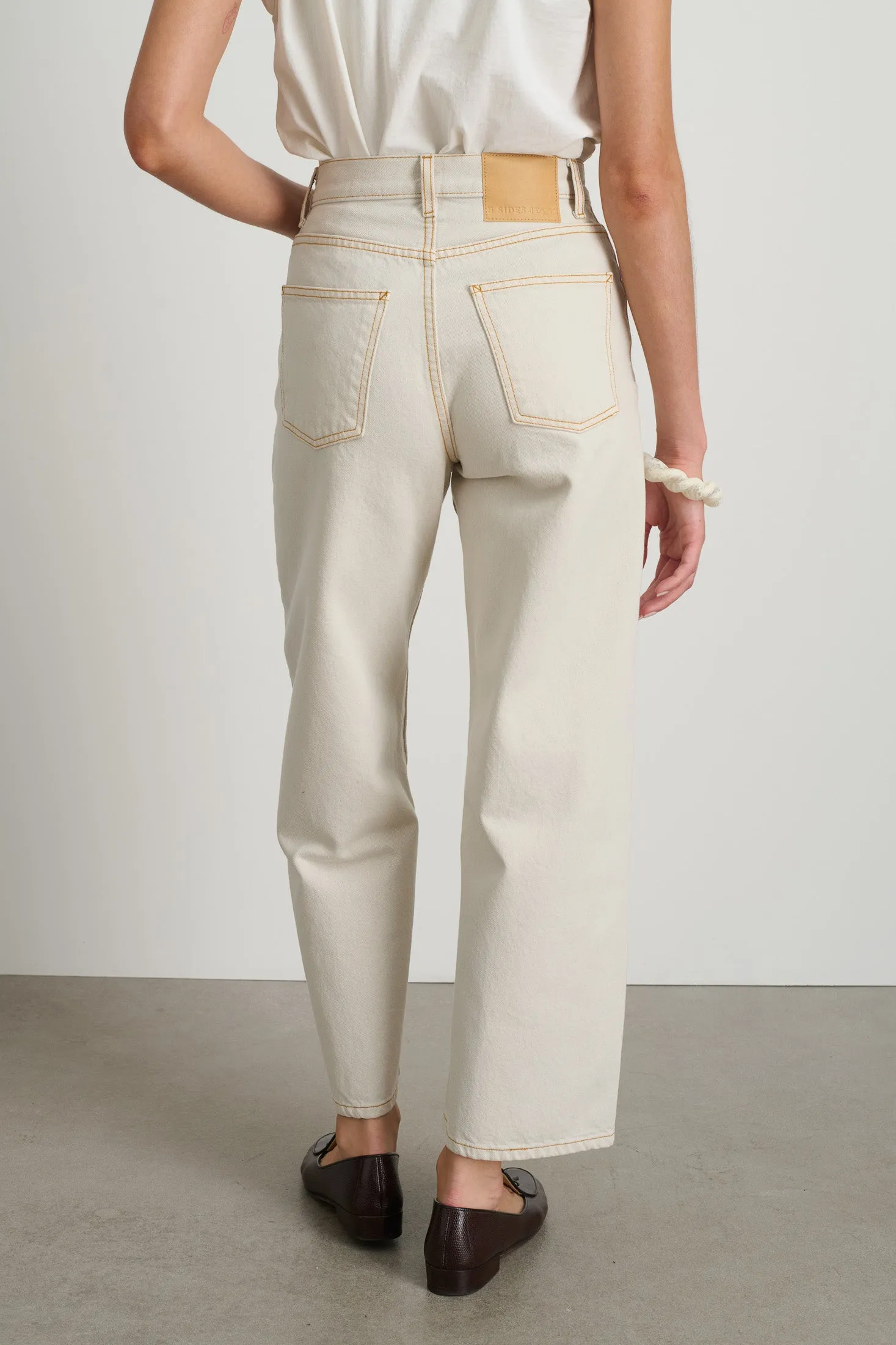 Elissa Jean Tile White sold by B Sides Jeans product image thumbnail 5