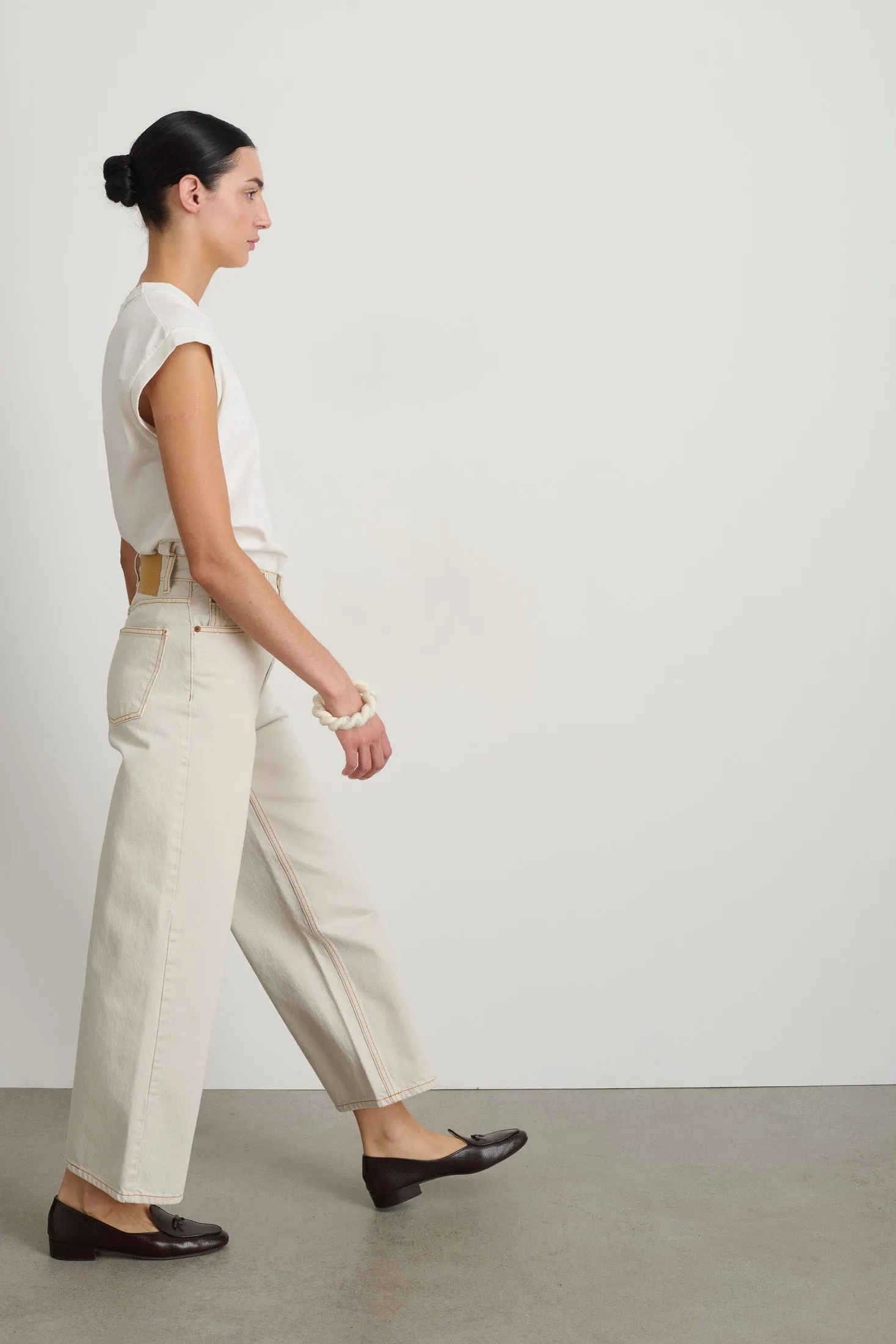 Elissa Jean Tile White sold by B Sides Jeans product image thumbnail 2