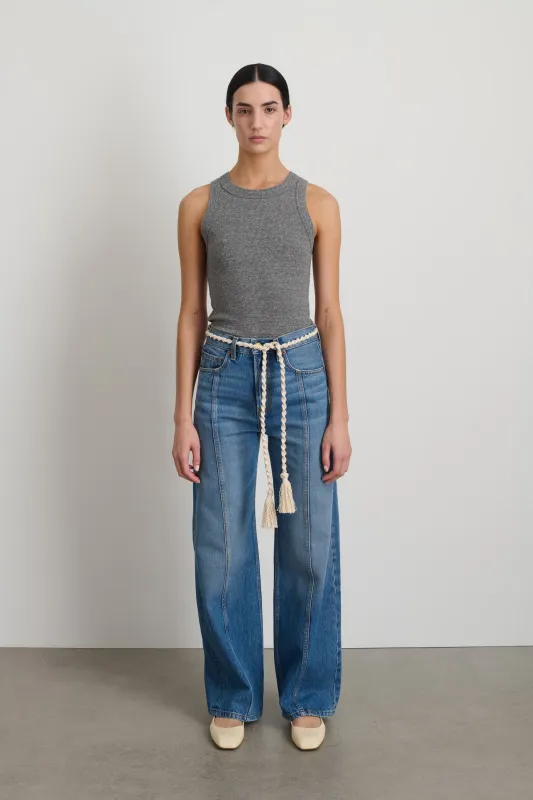 Fran Macramé Belt Ecru sold by B Sides Jeans