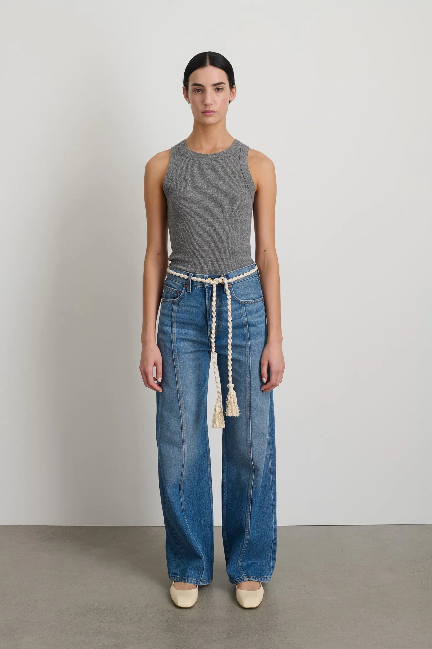 Fran Macramé Belt Ecru sold by B Sides Jeans