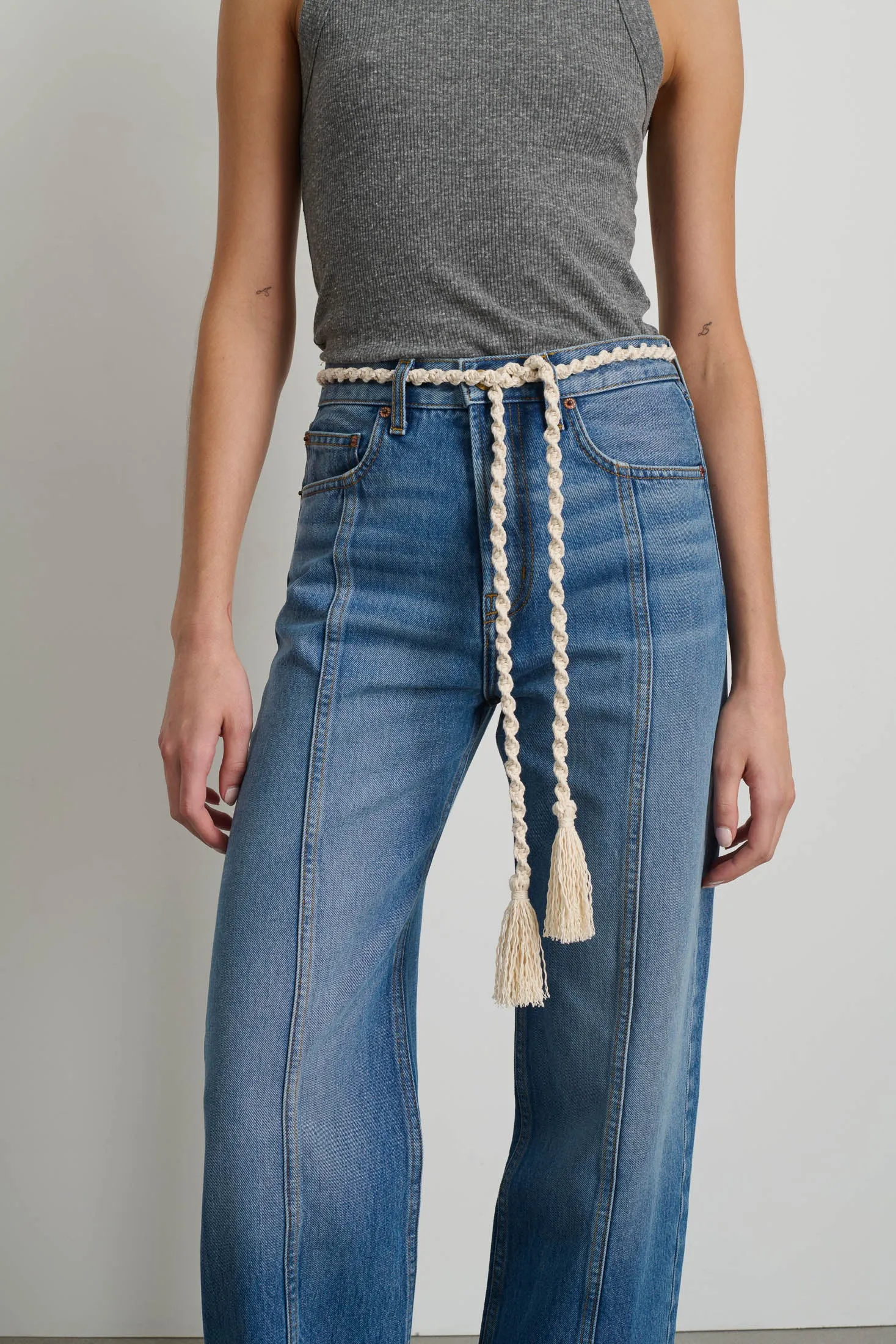 Fran Macramé Belt Ecru sold by B Sides Jeans product image thumbnail 3