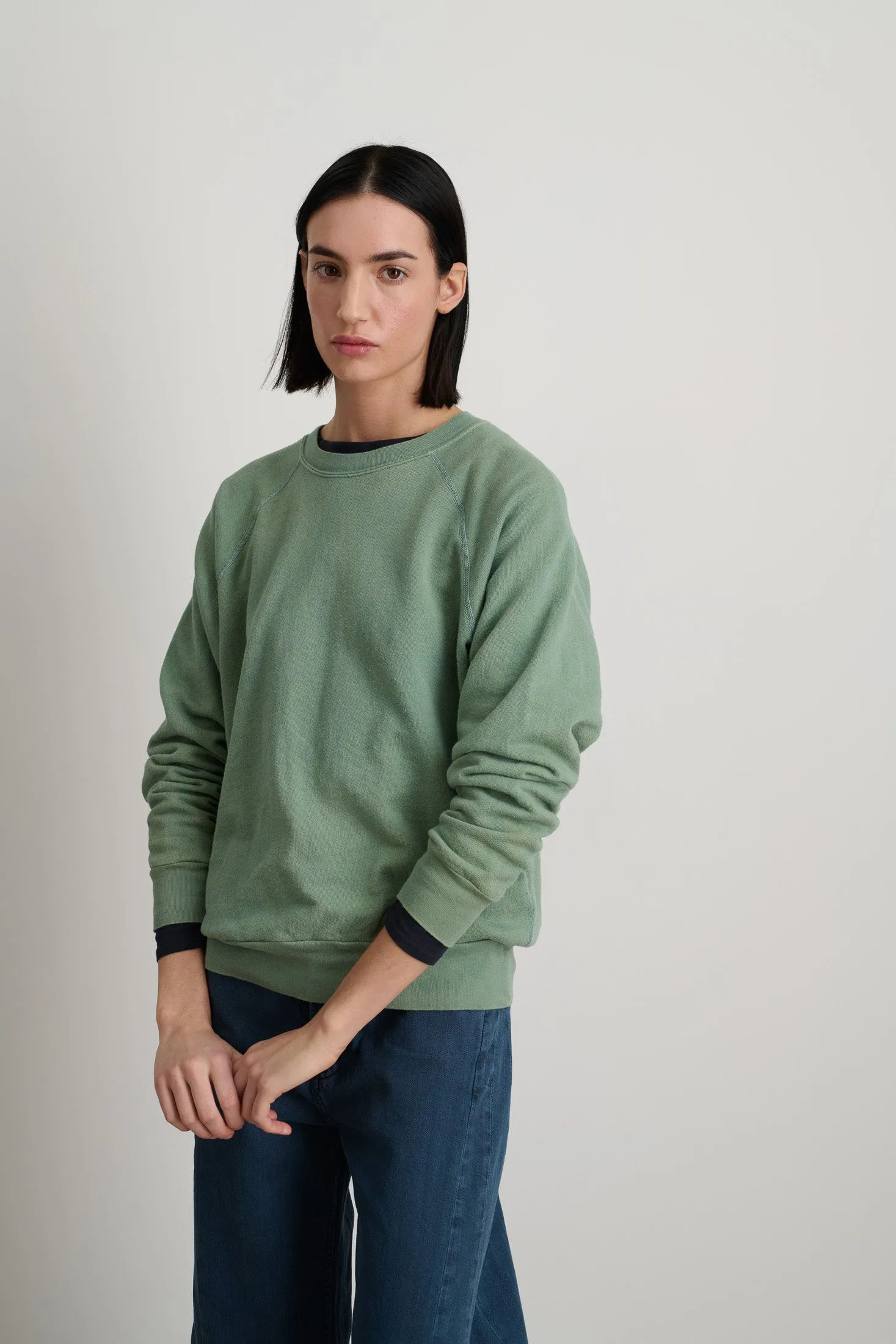 B Sides Sweatshirt Loden Botanical Overdye sold by B Sides Jeans product image thumbnail 4