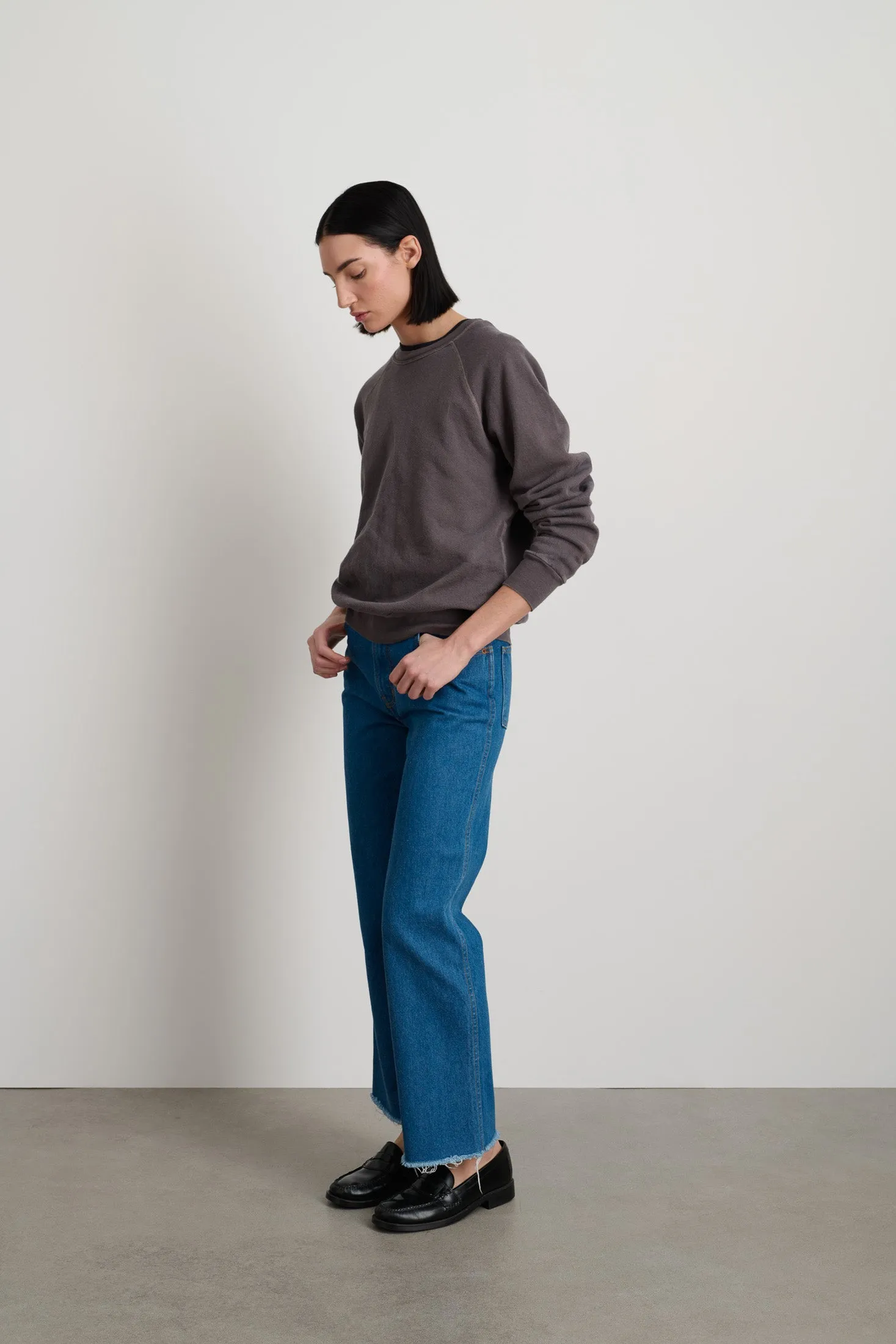 B Sides Sweatshirt Lavender Botanical Overdye sold by B Sides Jeans product image thumbnail 2