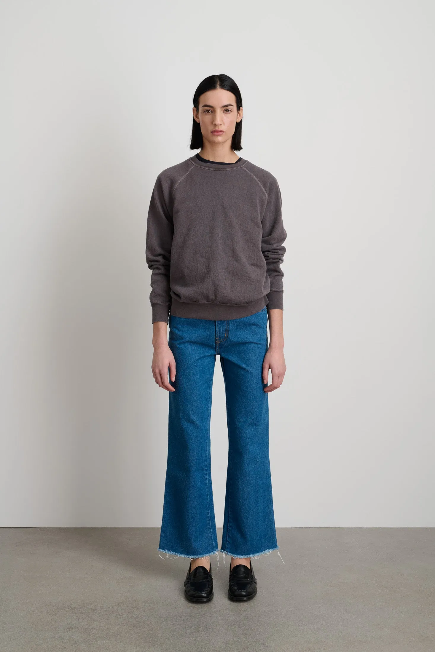 B Sides Sweatshirt Lavender Botanical Overdye sold by B Sides Jeans