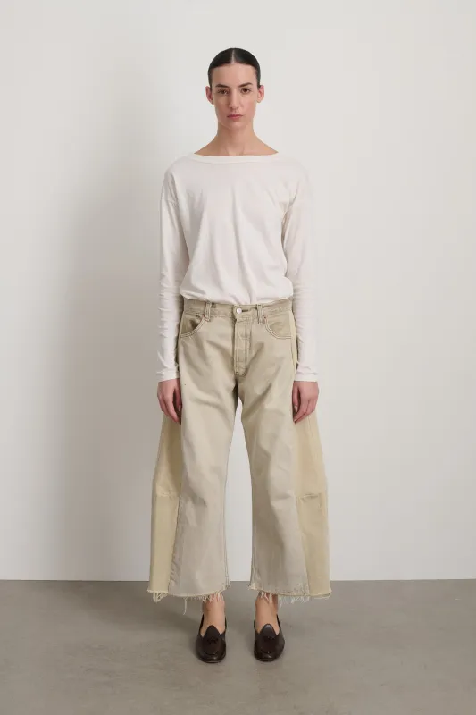 Vintage Lasso Jean Slouch Crop Ecru sold by B Sides Jeans