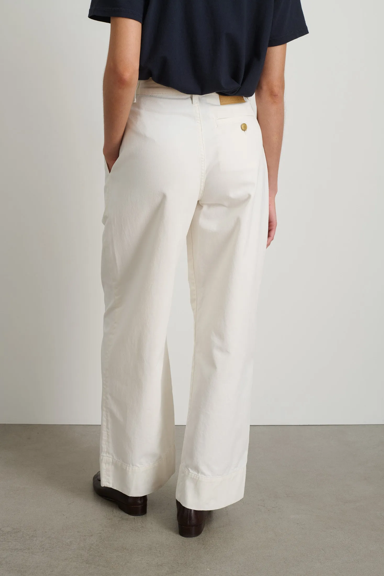 Martin Pleated Chino Chalk White sold by B Sides Jeans product image thumbnail 5