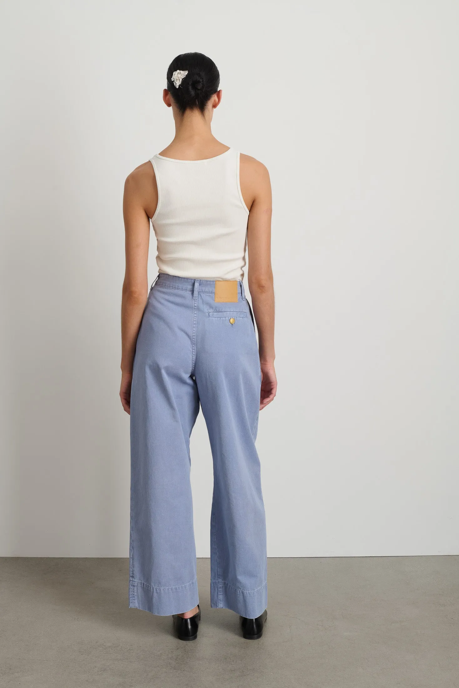 Martin Pleated Chino Pale Blue sold by B Sides Jeans product image thumbnail 3
